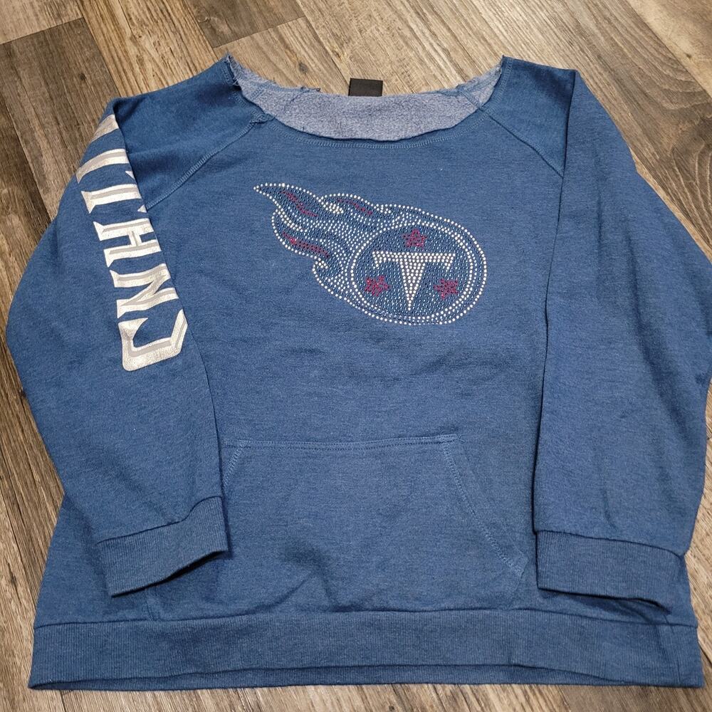 Tennessee Titans Shirt Womens XL NFL Football Long Sleeve Team Apparel